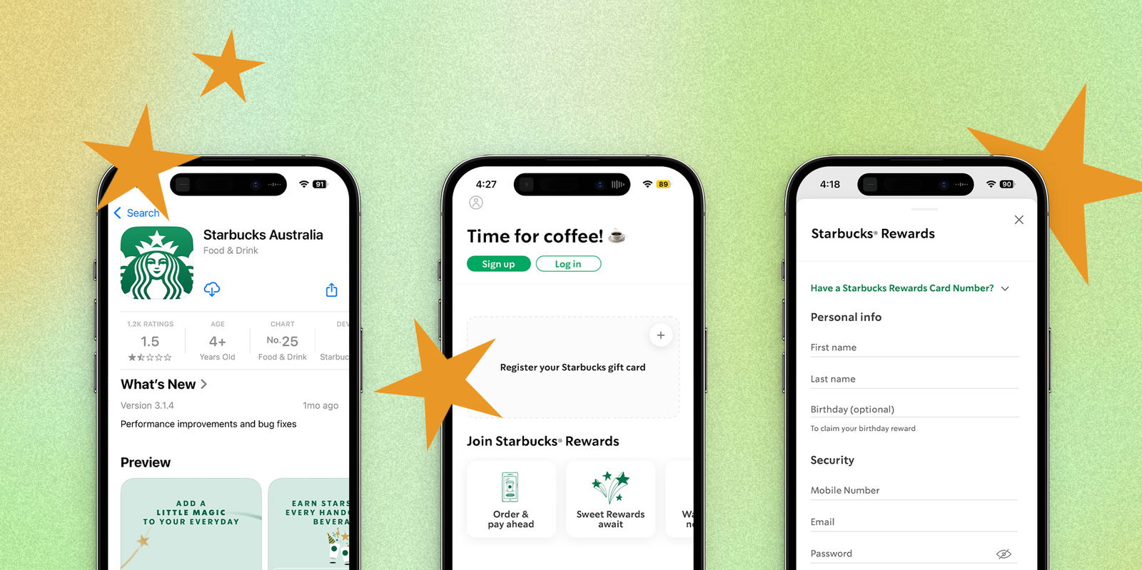 Starbucks Rewards App